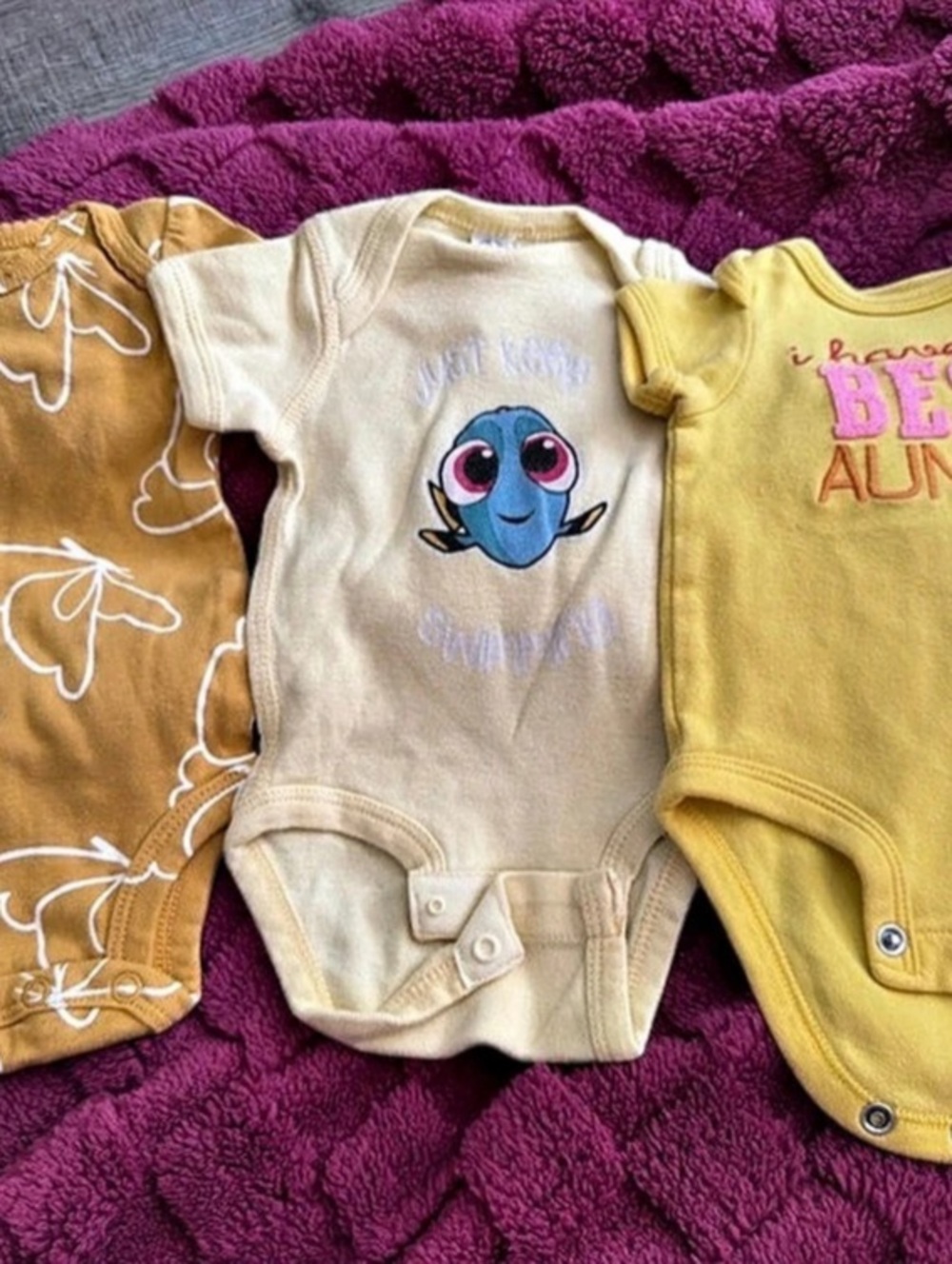 Baby Bodysuit Bundle Pink & Yellow
